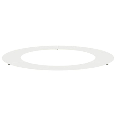 vidaXL geeignet für flachen Baumring Weiß Ø60 / 90 cm Stahl