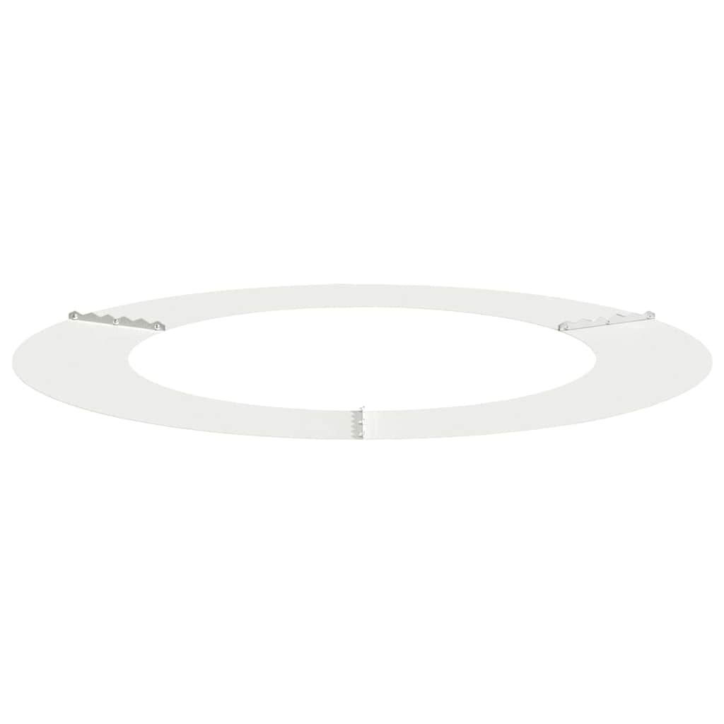 vidaXL geeignet für flache Baumringe 5 pcs Weiß Ø60 / 90 cm Stahl