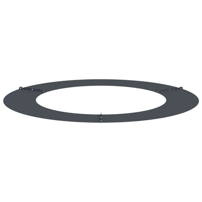 vidaXL geeignet für flachen Baumring Anthrazit Ø60 / 90 cm Stahl