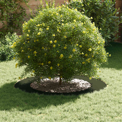 vidaXL geeignet für flachen Baumring Olivgrün Ø60 / 90 cm Stahl