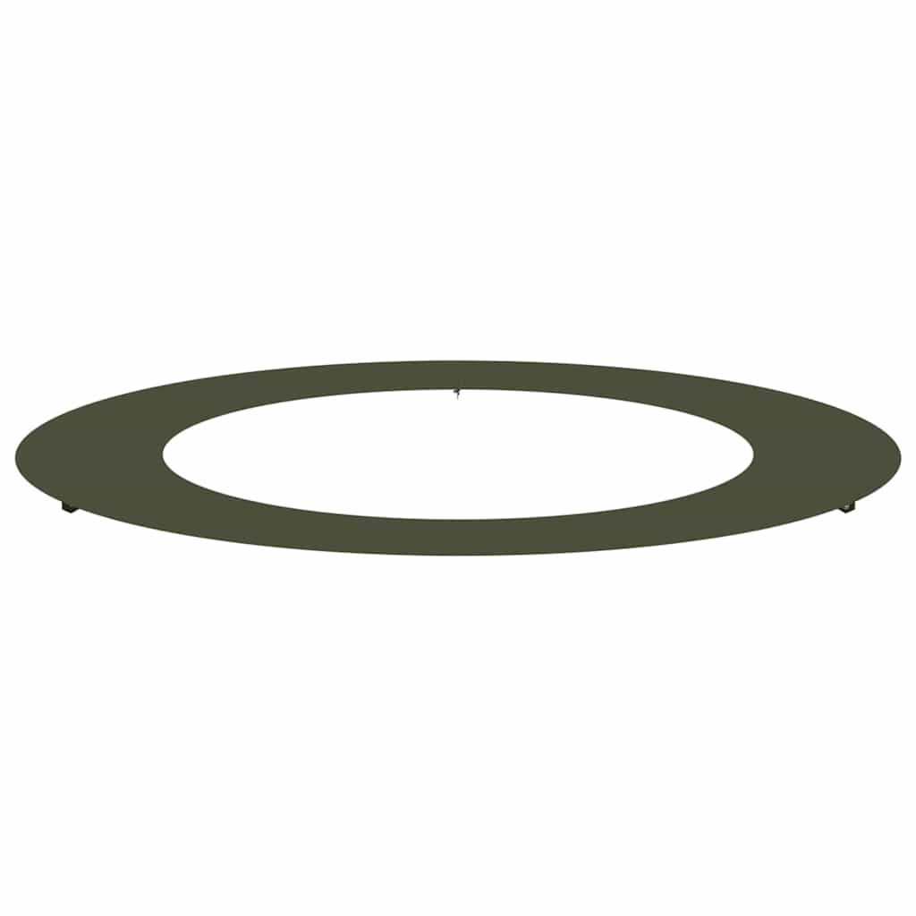vidaXL geeignet für flachen Baumring Olivgrün Ø60 / 90 cm Stahl
