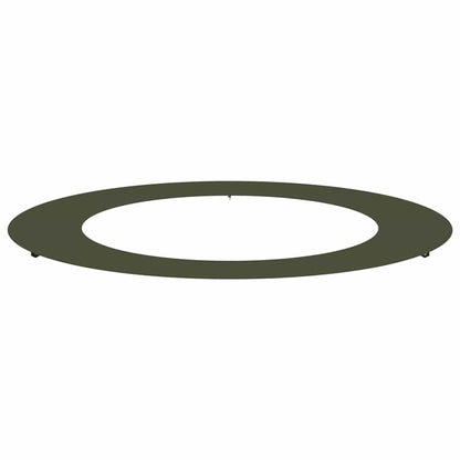 vidaXL geeignet für flachen Baumring Olivgrün Ø60 / 90 cm Stahl