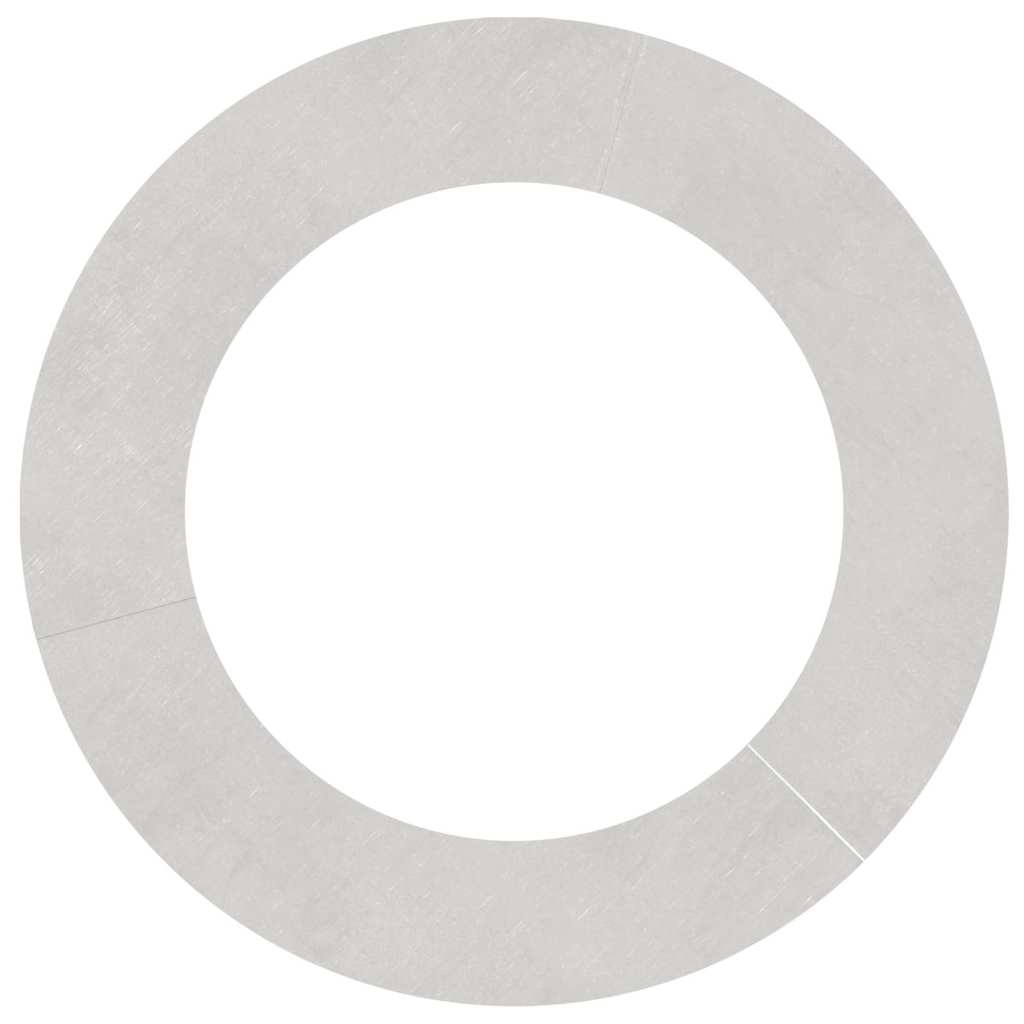 geeignet für flachen Baumring Silber Ø60 / 90 cm Edelstahl