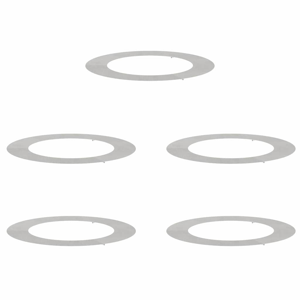 geeignet für flache Baumringe 5 pcs Silber Ø60 / 90 cm Edelstahl