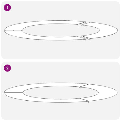 vidaXL geeignet für flachen Baumring Silber Ø60 / 90 cm Verzinkter Stahl