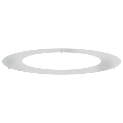 vidaXL geeignet für flachen Baumring Silber Ø60 / 90 cm Verzinkter Stahl
