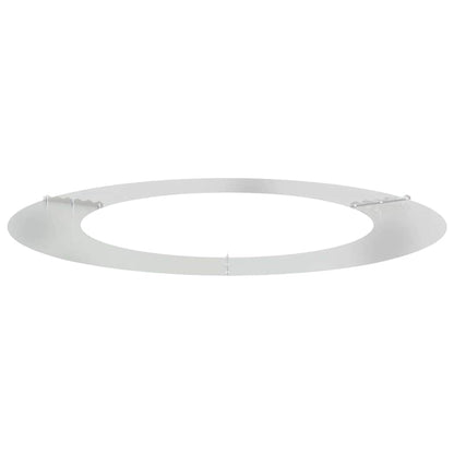 vidaXL geeignet für flachen Baumring Silber Ø60 / 90 cm Verzinkter Stahl