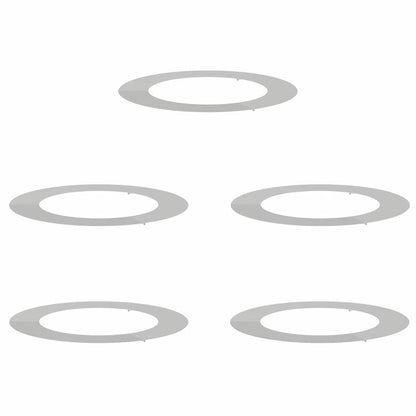 vidaXL geeignet für flache Baumringe 5 pcs Silber Ø60 / 90 cm