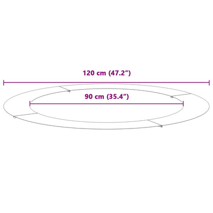 geeignet für flache Baumringe 5 pcs Braun Ø60 / 90 cm