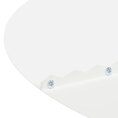vidaXL geeignet für flachen Baumring Weiß Ø90 / 120 cm Stahl