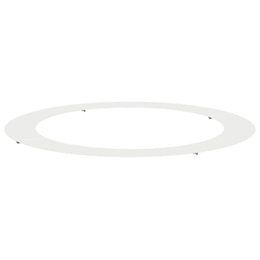 vidaXL geeignet für flachen Baumring Weiß Ø90 / 120 cm Stahl