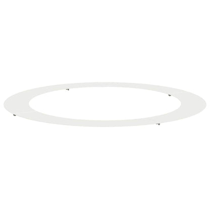 vidaXL geeignet für flachen Baumring Weiß Ø90 / 120 cm Stahl