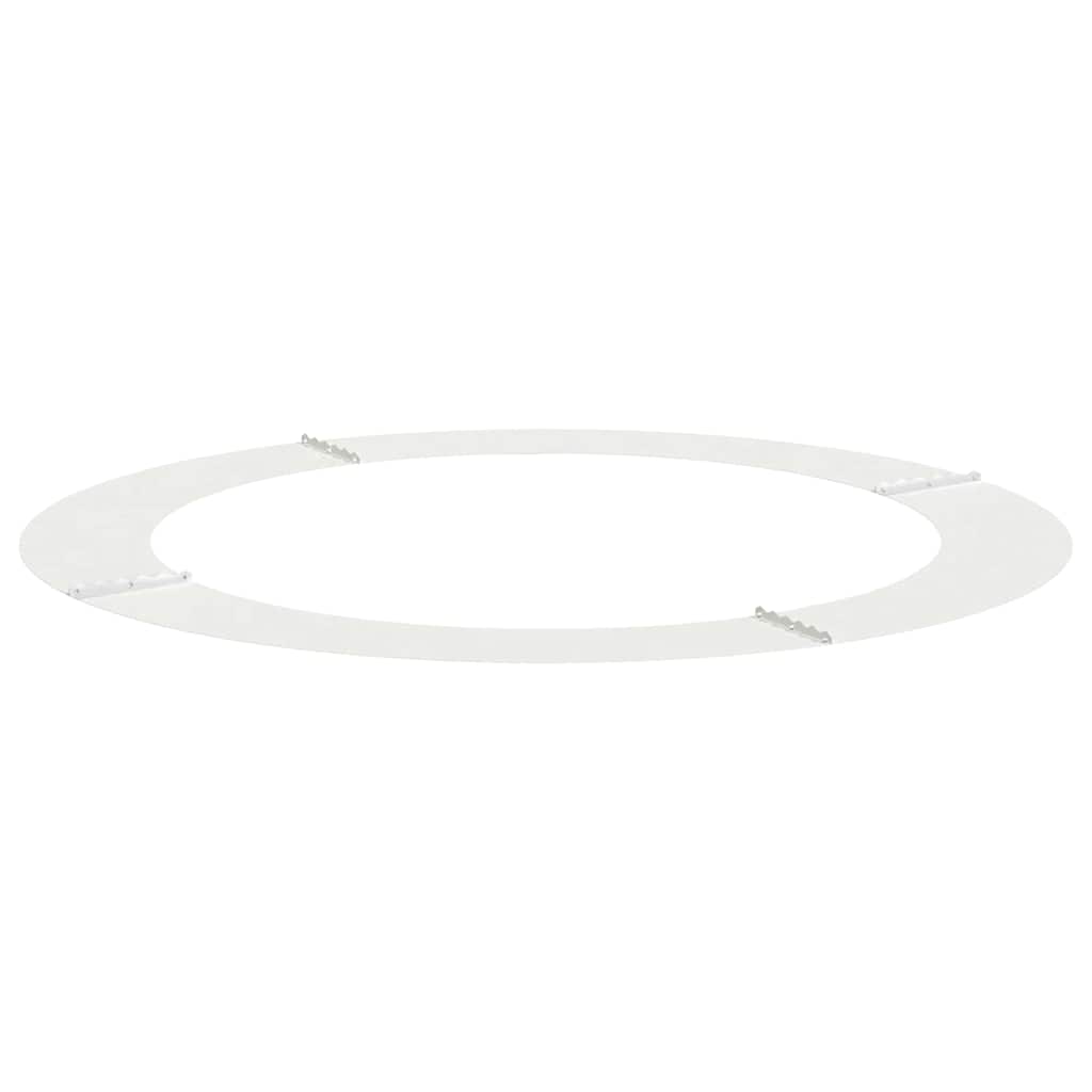 vidaXL geeignet für flachen Baumring Weiß Ø90 / 120 cm Stahl