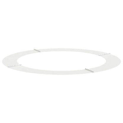 vidaXL geeignet für flachen Baumring Weiß Ø90 / 120 cm Stahl