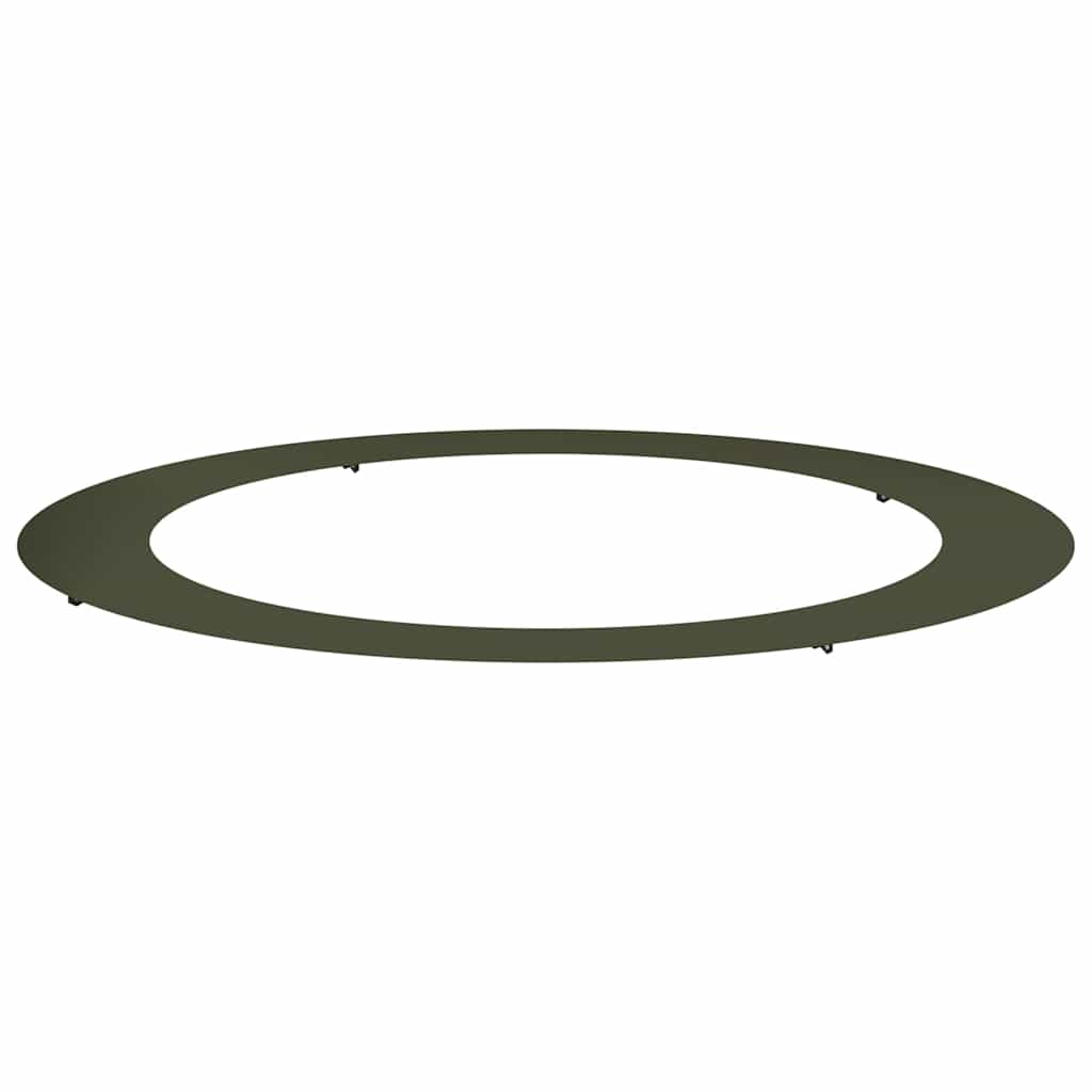 vidaXL geeignet für flachen Baumring Olivgrün Ø90 / 120 cm Stahl