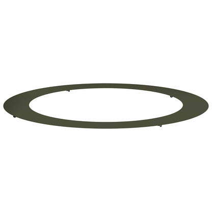 vidaXL geeignet für flachen Baumring Olivgrün Ø90 / 120 cm Stahl