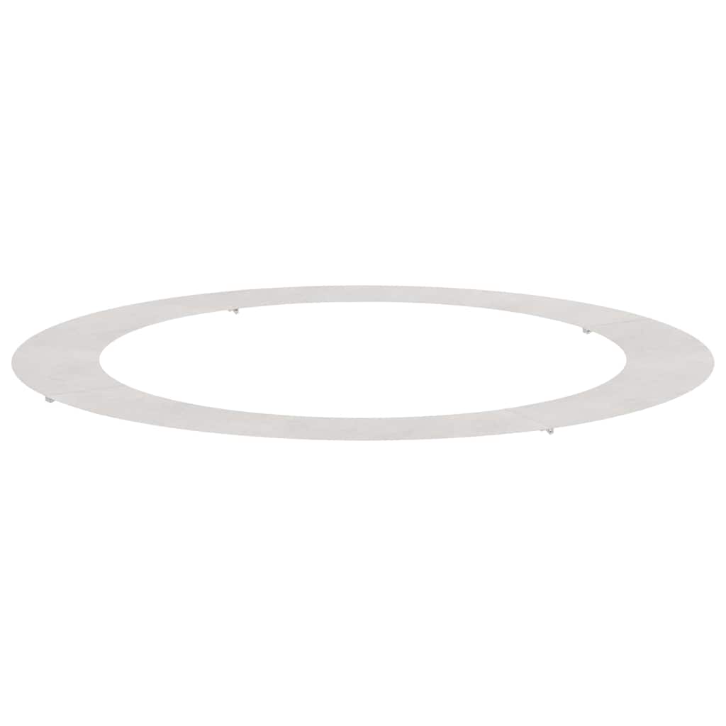 geeignet für flachen Baumring Silber Ø90 / 120 cm Edelstahl