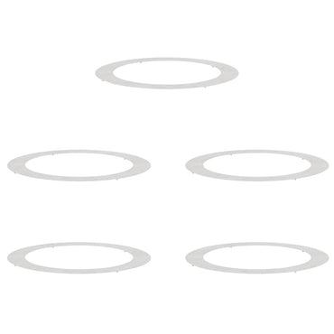 vidaXL geeignet für flache Baumringe 5 pcs Silber Ø90 / 120 cm Edelstahl