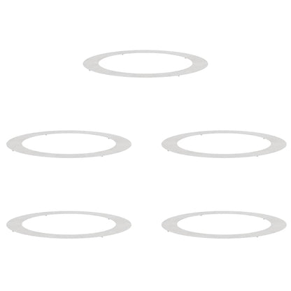 vidaXL geeignet für flache Baumringe 5 pcs Silber Ø90 / 120 cm Edelstahl