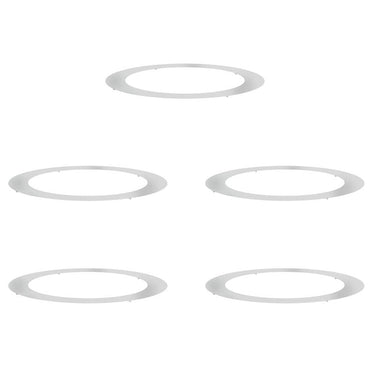 vidaXL geeignet für flache Baumringe 5 pcs Silber Ø90 / 120 cm