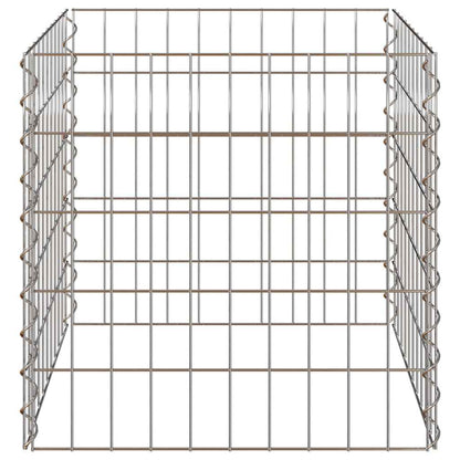 vidaXL Quadratischer Komposter 50 x 50 x 50 cm Eisen