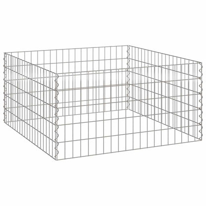 vidaXL Quadratischer Komposter 100 x 100 x 50 cm Eisen