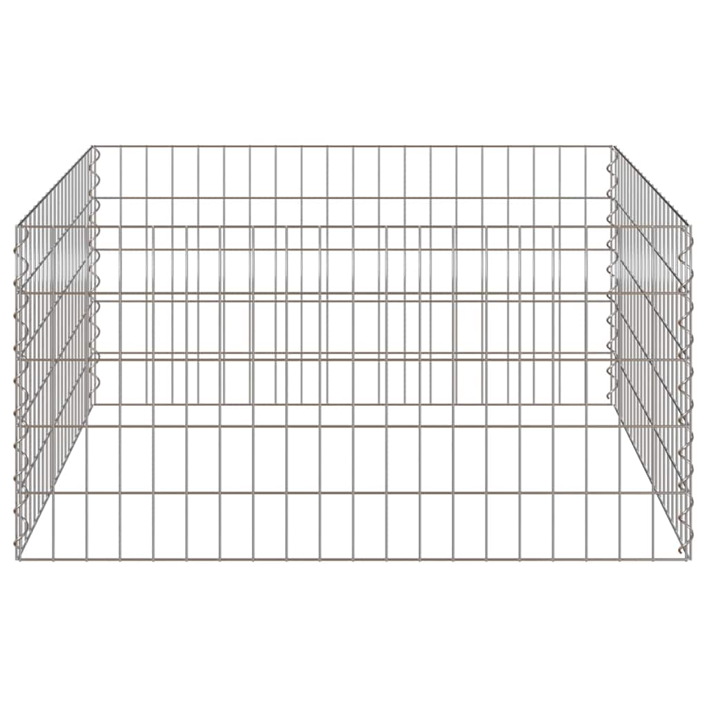 vidaXL Quadratischer Komposter 100 x 100 x 50 cm Eisen
