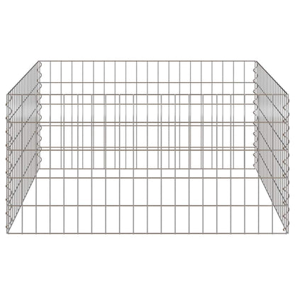 vidaXL Quadratischer Komposter 100 x 100 x 50 cm Eisen