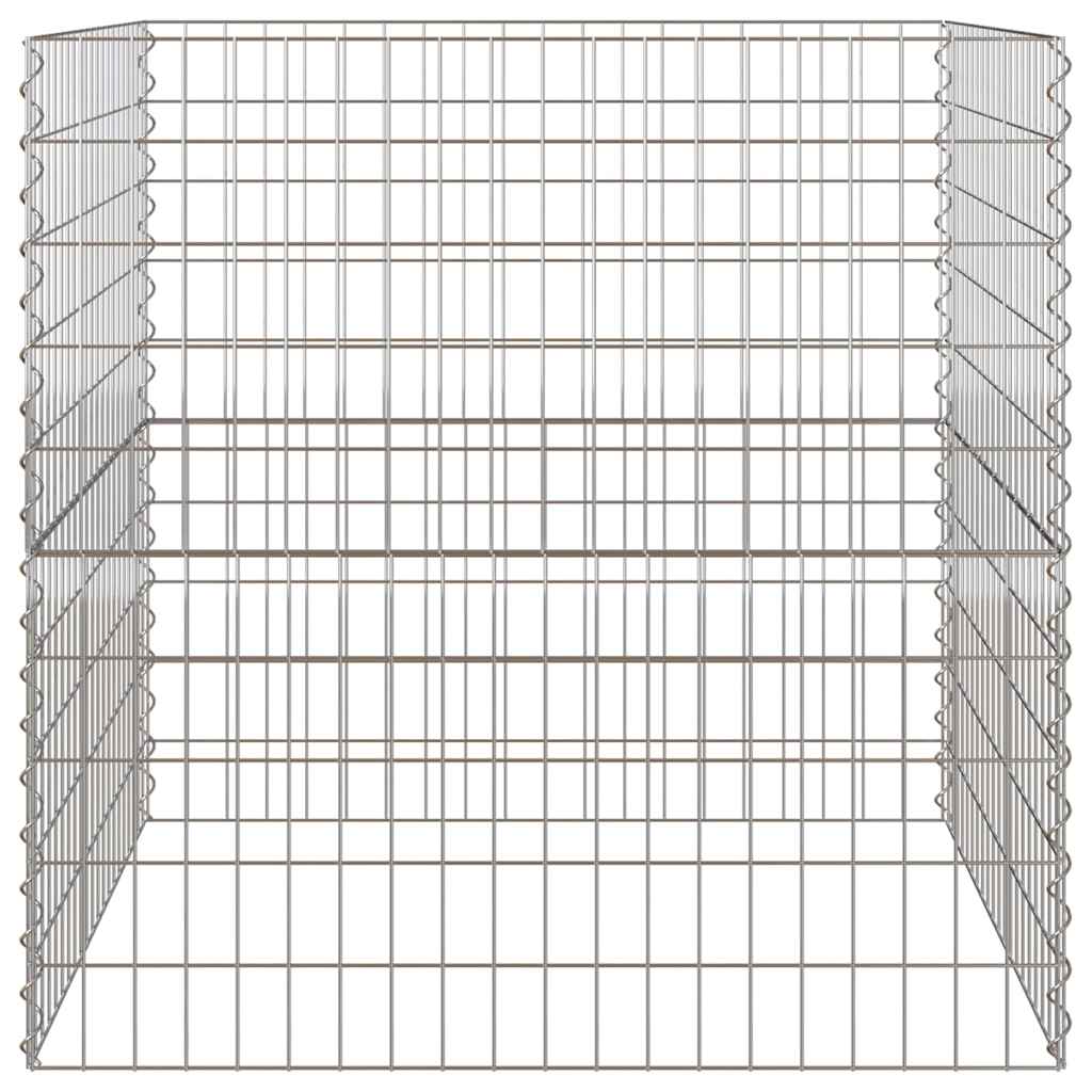 vidaXL Quadratischer Komposter 100 x 100 x 100 cm Eisen