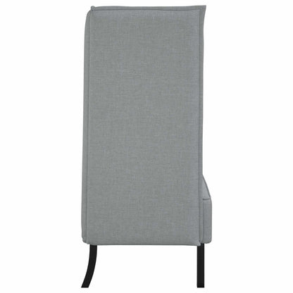 vidaXL Hoher Rücken Sofa 101cm Hellgrau Stoff
