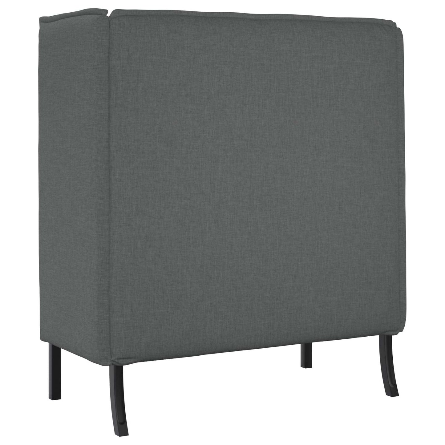 vidaXL Hoher Rücken Sofa 101cm Dunkelgrau Stoff