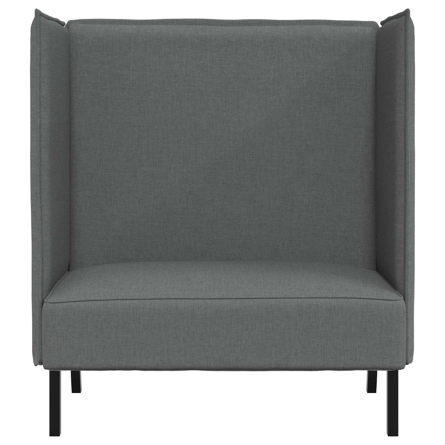 vidaXL Hoher Rücken Sofa 101cm Dunkelgrau Stoff