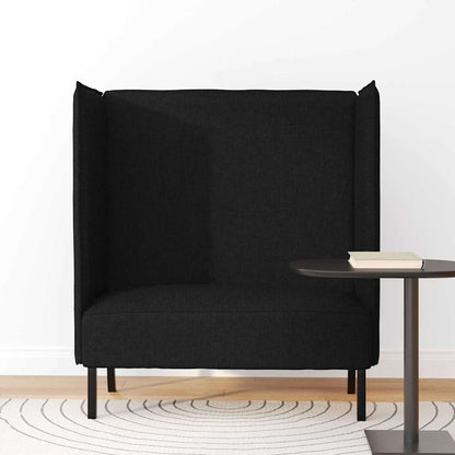 vidaXL Hoher Rücken Sofa 101cm Schwarz Stoff