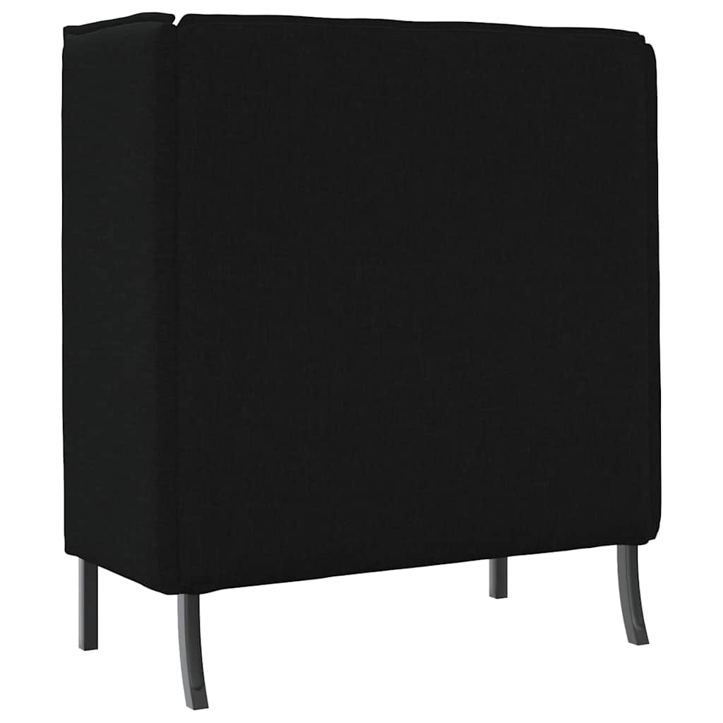 vidaXL Hoher Rücken Sofa 101cm Schwarz Stoff
