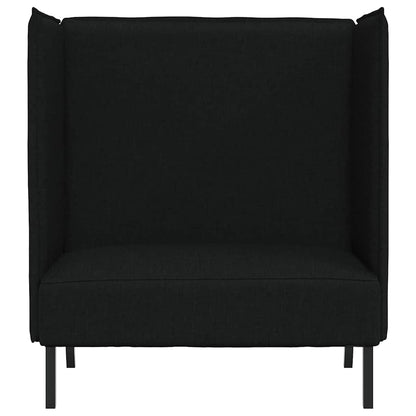 vidaXL Hoher Rücken Sofa 101cm Schwarz Stoff