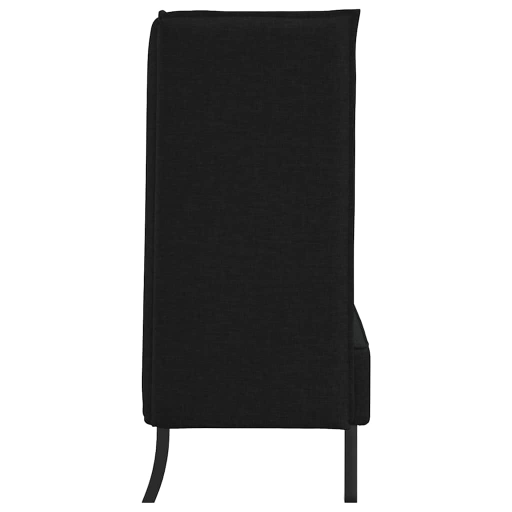 vidaXL Hoher Rücken Sofa 101cm Schwarz Stoff