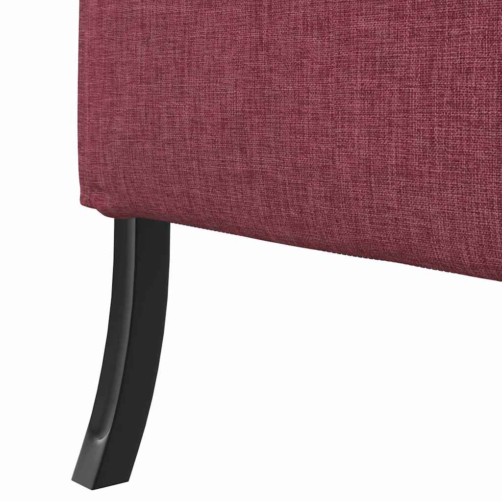 vidaXL Hoher Rücken Sofa Weinrot 109 x 56 x 121 cm Stoff
