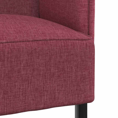 vidaXL Hoher Rücken Sofa Weinrot 109 x 56 x 121 cm Stoff