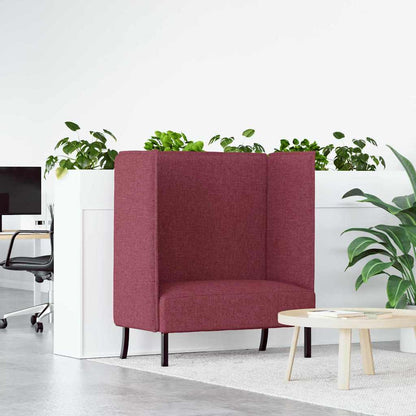 vidaXL Hoher Rücken Sofa Weinrot 109 x 56 x 121 cm Stoff