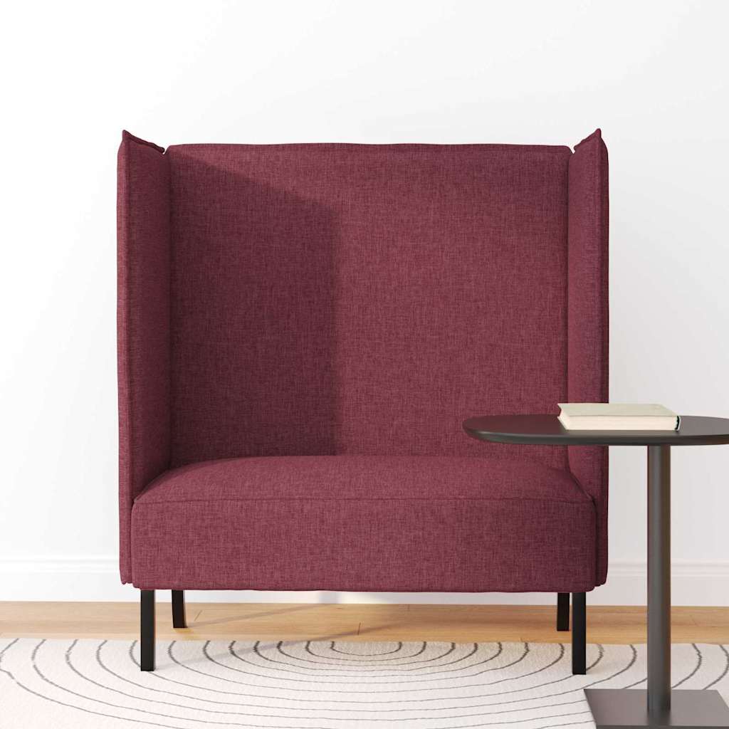 vidaXL Hoher Rücken Sofa Weinrot 109 x 56 x 121 cm Stoff