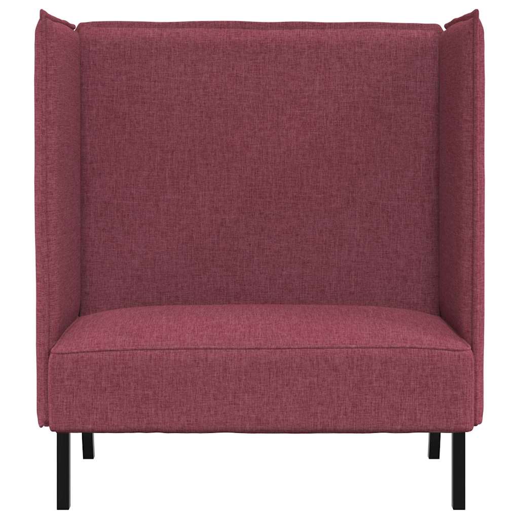 vidaXL Hoher Rücken Sofa Weinrot 109 x 56 x 121 cm Stoff