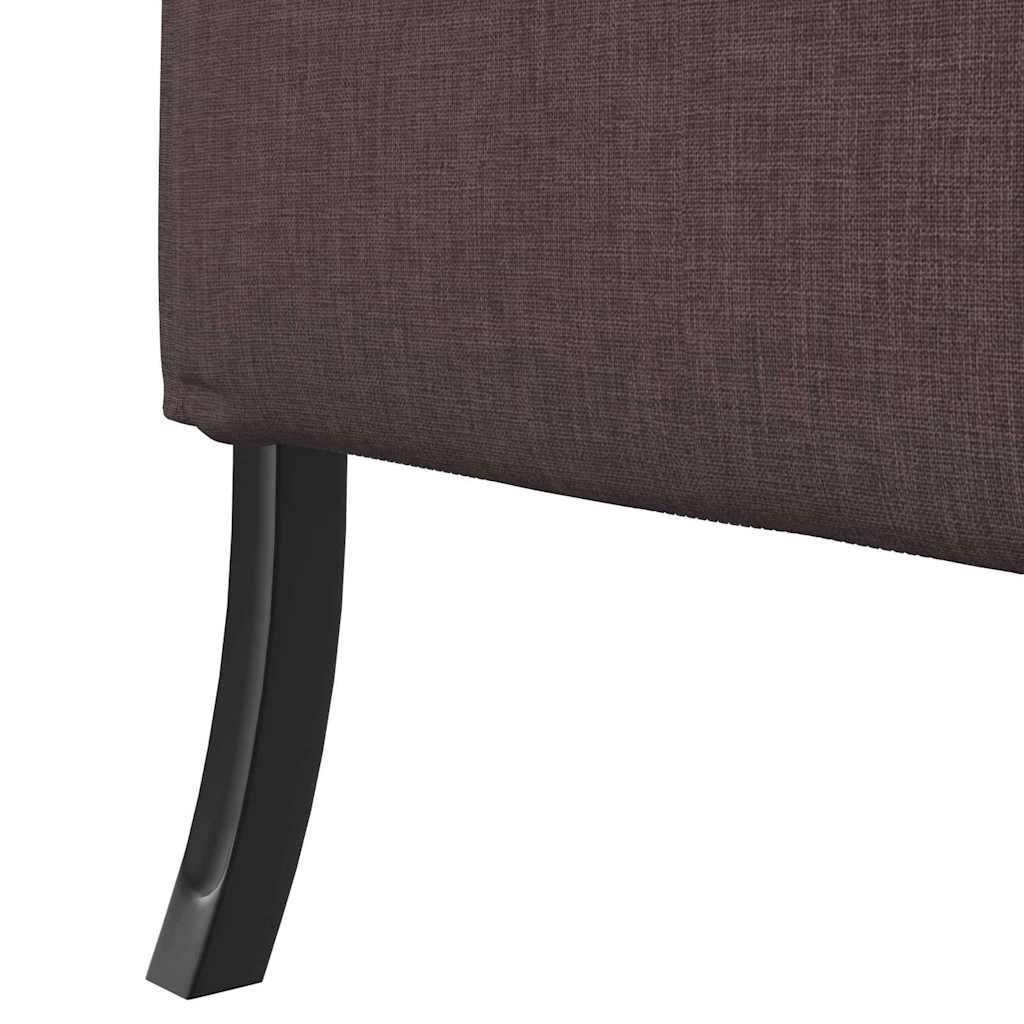 vidaXL Hoher Rücken Sofa 101cm Dunkelbraun Stoff