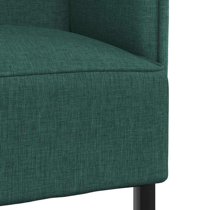 vidaXL Hoher Rücken Sofa Dunkelgrün 109 x 56 x 121 cm Stoff