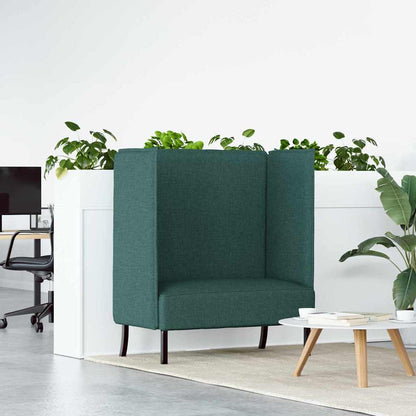 vidaXL Hoher Rücken Sofa Dunkelgrün 109 x 56 x 121 cm Stoff