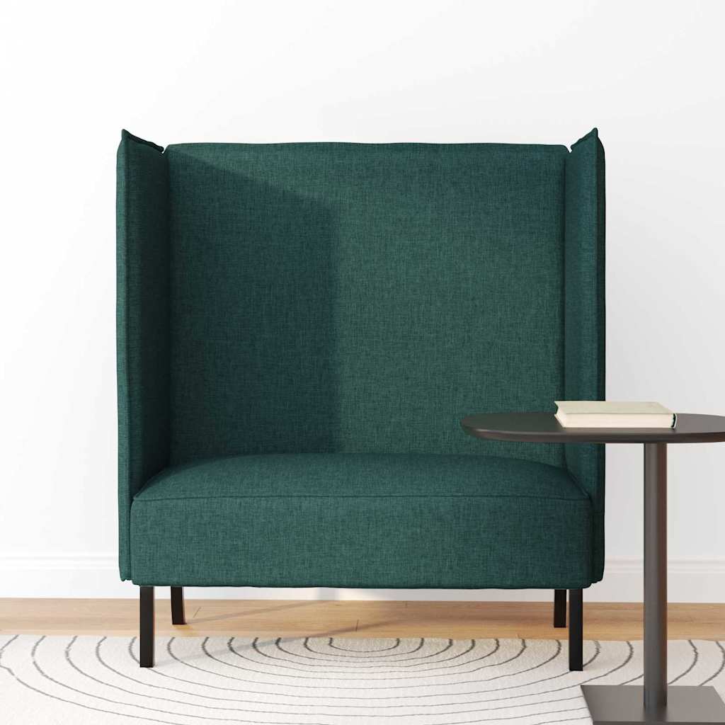 vidaXL Hoher Rücken Sofa Dunkelgrün 109 x 56 x 121 cm Stoff