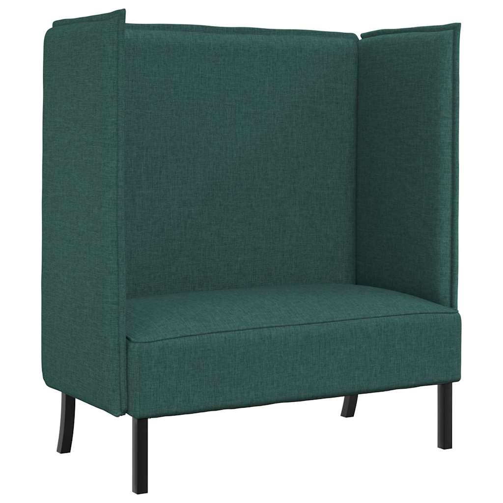 vidaXL Hoher Rücken Sofa Dunkelgrün 109 x 56 x 121 cm Stoff
