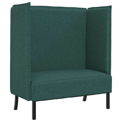 vidaXL Hoher Rücken Sofa Dunkelgrün 109 x 56 x 121 cm Stoff
