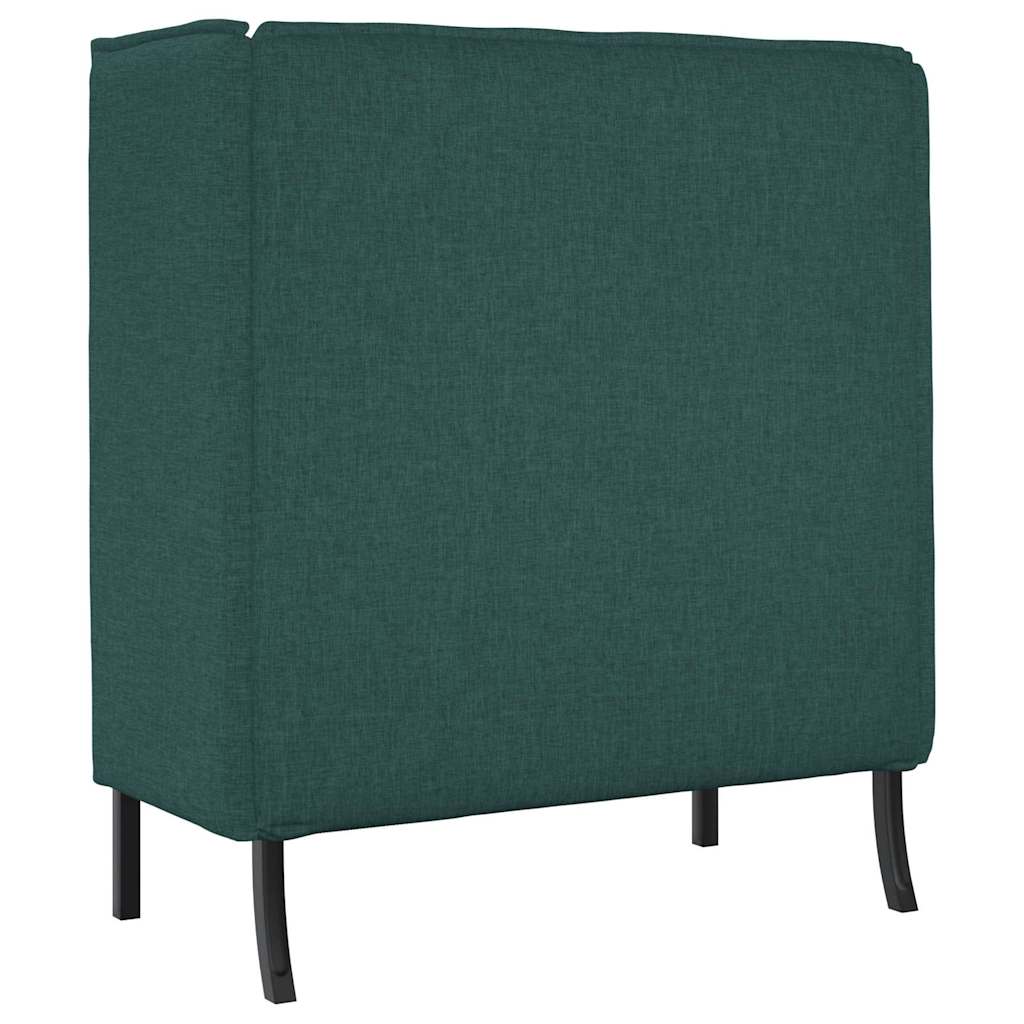 vidaXL Hoher Rücken Sofa Dunkelgrün 109 x 56 x 121 cm Stoff
