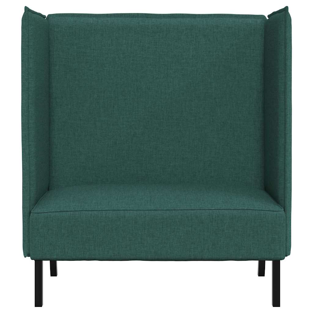 vidaXL Hoher Rücken Sofa Dunkelgrün 109 x 56 x 121 cm Stoff