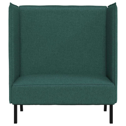 vidaXL Hoher Rücken Sofa Dunkelgrün 109 x 56 x 121 cm Stoff